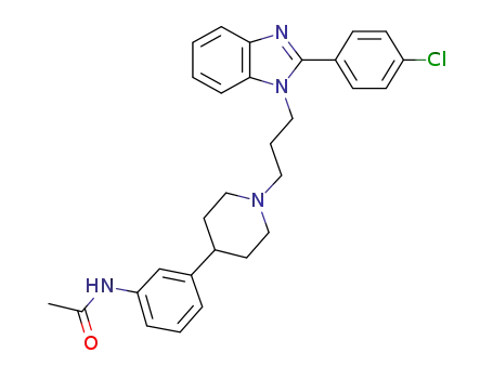 2-(4-chlorophenyl)-1-{3-[4-(3-acetylaminophenyl)piperidin-1-yl]propyl}-1H-benzimidazole