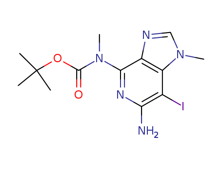 tert-butyl (6-amino-7-iodo-1-methyl-1H-imidazo[4,5-c]pyridin-4-yl)(methyl)carbamate