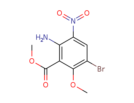 methyl 2-amino-5-bromo-6-methoxy-3-nitrobenzoate