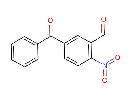 Molecular Structure of 130344-71-7 (Benzaldehyde, 5-benzoyl-2-nitro-)