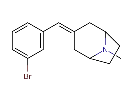 Molecular Structure of 1177559-70-4 (3-[(3-bromophenyl)methylidene]-8-methyl-8-azabicyclo[3.2.1]octane)
