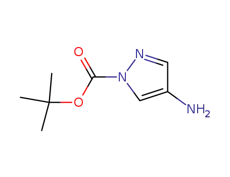 Molecular Structure of 1018446-95-1 (tert-butyl 4-amino-1H-pyrazole-1-carboxylate)