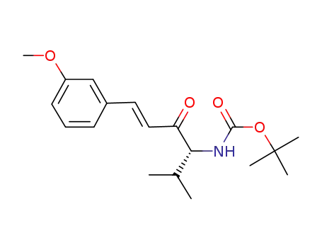 Molecular Structure of 618430-92-5 (Carbamic acid,
[(1R,3E)-4-(3-methoxyphenyl)-1-(1-methylethyl)-2-oxo-3-butenyl]-,
1,1-dimethylethyl ester)