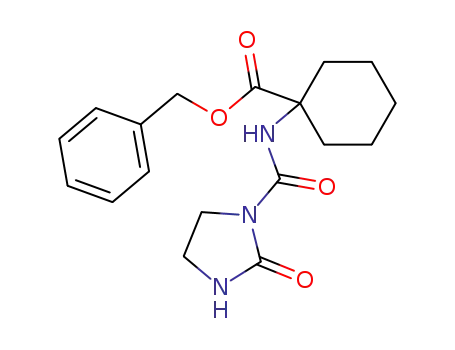 1-[[(2-oxo-1-imidazolidinyl)carbonyl]amino]cyclohexanecarboxylic acid phenylmethyl ester