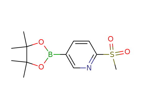 2-(Methylsulfonyl)-5-(4,4,5,5-tetramethyl-1,3,2-dioxaborolan-2-yl)pyridine