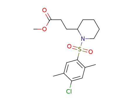 methyl 3-[1-(4-chloro-2,5-dimethyl-phenylsulfonyl)-piperidin-2-yl]-propionate