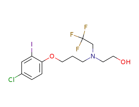 2-((3-(4-chloro-2-iodophenoxy)propyl)(2,2,2-trifluoroethyl)amino)ethanol