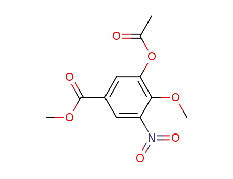 Benzoic acid, 3-(acetyloxy)-4-methoxy-5-nitro-, methyl ester
