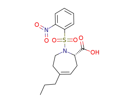 (2S)-1-(2-nitrophenylsulfonyl)-5-n-propyl-2,3,6,7-tetrahydro-1H-azepine-2-carboxylic acid