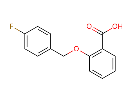 Molecular Structure of 396-11-2 (2-(4-FLUORO-BENZYLOXY)-BENZOIC ACID)