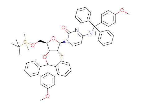 3'-O-N<sub>4</sub>-bis(4-methoxytrityl)-5'-O-(t-butyldimethylsilyl)-2'-deoxy-2'-fluorocytidine
