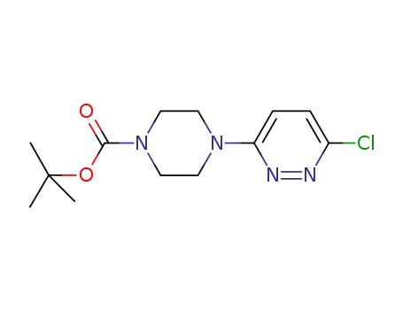 Molecular Structure of 492431-11-5 (4-(6-CHLORO-PYRIDAZIN-3-YL)-PIPERAZINE-1-CARBOXYLIC ACID TERT-BUTYL ESTER)