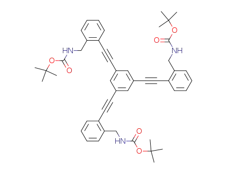 (2-{3,5-bis[2-(tert-butoxycarbonylamino-methyl)phenylethynyl]phenylethynyl}benzyl)carbamic acid tert-butyl ester