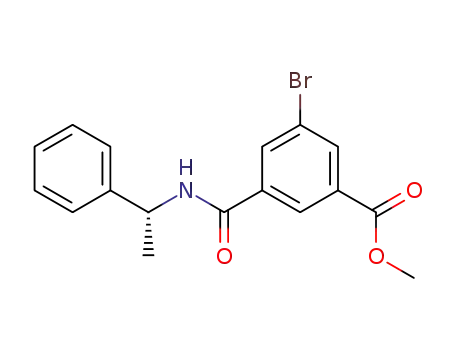 Benzoic acid, 3-bromo-5-[[[(1R)-1-phenylethyl]amino]carbonyl]-, methyl
ester