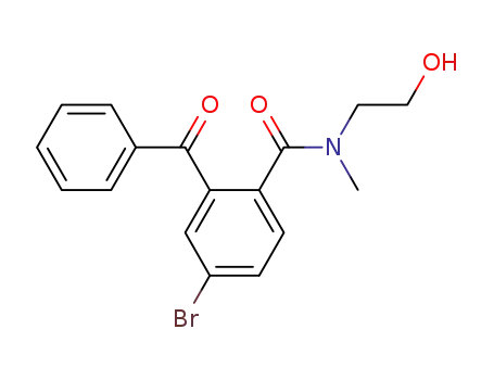 Molecular Structure of 718620-10-1 (Benzamide, 2-benzoyl-4-bromo-N-(2-hydroxyethyl)-N-methyl-)