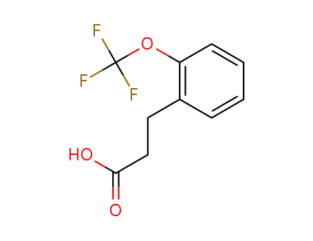 Molecular Structure of 914636-53-6 (2-(TrifluoroMethoxy)-benzenepropanoic acid)
