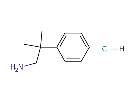Molecular Structure of 21404-94-4 (2-methyl-2-phenylpropan-1-amine hydrochloride (1:1))