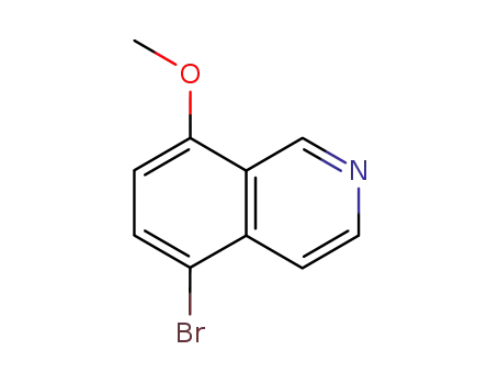 Molecular Structure of 679433-91-1 (5-BROMO-8-METHOXYISOQUINOLINE)