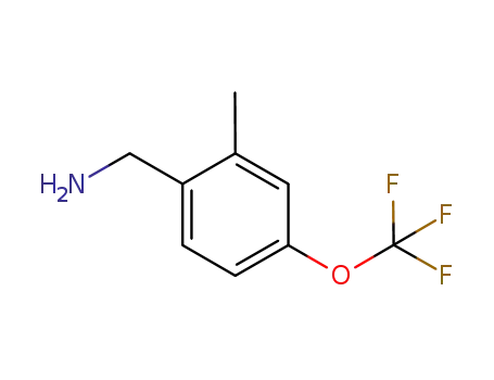 Molecular Structure of 771572-39-5 ((2-Methyl-4-(trifluoroMethoxy)phenyl)MethanaMine)
