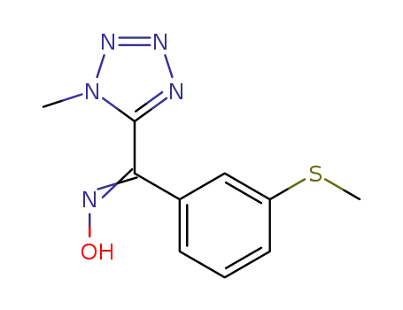 N-hydroxy-1-[3-(methylsulfanyl)phenyl]-1-(1-methyl-1H-tetrazol-5-yl)methanimine