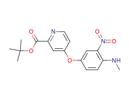 2-Pyridinecarboxylic acid, 4-[4-(methylamino)-3-nitrophenoxy]-, 1,1-dimethylethyl ester