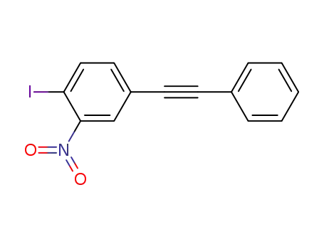 Molecular Structure of 518980-39-7 (1-iodo-2-nitro-4-phenylethynyl-benzene)