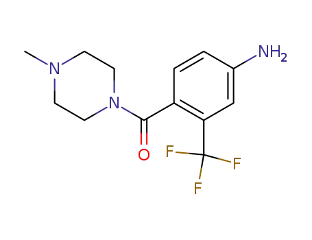 Molecular Structure of 853297-04-8 ([4-AMino-2-(trifluoroMethyl)phenyl](4-Methyl-1-piperazinyl)Metha)