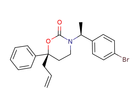 (R)-6-allyl-3-((S)-1-(4-bromophenyl)ethyl)-6-phenyl-1,3-oxazinan-2-one
