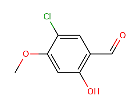 Molecular Structure of 89938-56-7 (5-Chloro-4-Methoxysalicylaldehyde)