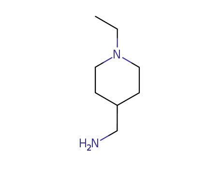 Molecular Structure of 21168-71-8 (C-(1-ETHYL-PIPERIDIN-4-YL)-METHYLAMINE)