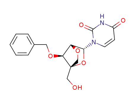 1-[2,5-Anhydro-4-C-(hydroxymethyl)-3-O-(phenylmethyl)-alpha-L-lyxofuranosyl]-2,4(1H,3H)-pyrimidinedione