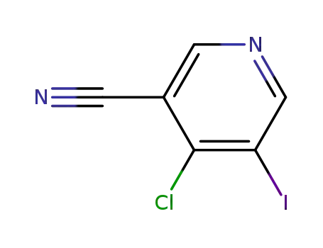 Molecular Structure of 959972-34-0 (4-Chloro-5-iodo-nicotinonitrile)