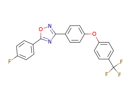 5-(4-fluorophenyl)-3-(4-(4-(trifluoromethyl)phenoxy)-phenyl)-1,2,4-oxadiazole