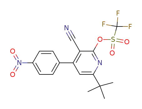 Methanesulfonic acid, trifluoro-,
3-cyano-6-(1,1-dimethylethyl)-4-(4-nitrophenyl)-2-pyridinyl ester