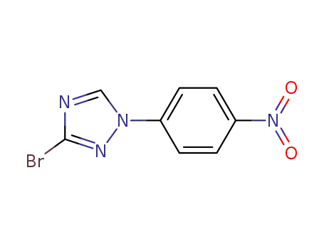 Molecular Structure of 1129540-71-1 (3-bromo-1-(4-nitrophenyl)-1H-1,2,4-triazole)