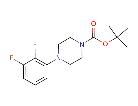 Molecular Structure of 1020092-62-9 (tert-butyl 4-(2,3-difluorophenyl)piperazine-1-carboxylate)