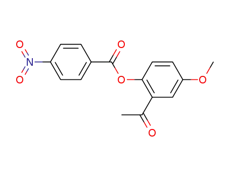 Molecular Structure of 332103-23-8 (2-acetyl-4-methoxyphenyl 4-nitrobenzoate)
