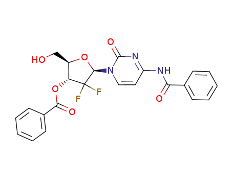 Molecular Structure of 1020657-43-5 (N,O3'-dibenzoylgeMcitabine)