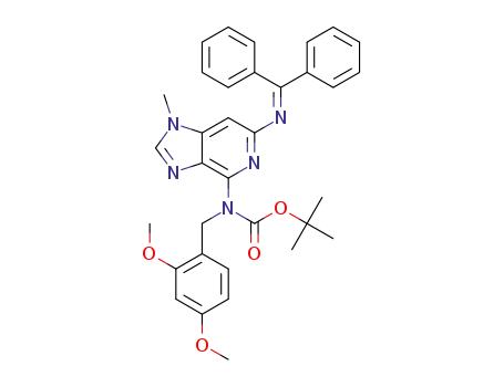 tert-butyl 2,4-dimethoxybenzyl(6-(diphenylmethyleneamino)-1-methyl-1H-imidazo[4,5-c]pyridin-4-yl)carbamate