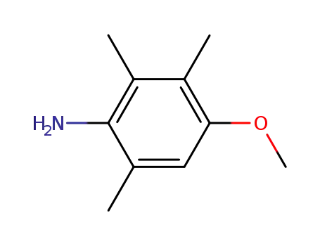 Molecular Structure of 274907-38-9 (Benzenamine, 4-methoxy-2,3,6-trimethyl- (9CI))