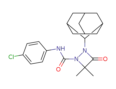N-(4-chlorophenyl)-4,4-dimethyl-3-oxo-2-(adamantan-2-yl)-1,2-diazetidine-1-carboxamide