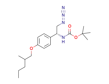tert-butyl N-[(1R)-2-azido-1-{4-[(2-methylpentyl)oxy]phenyl}-ethyl]carbamate