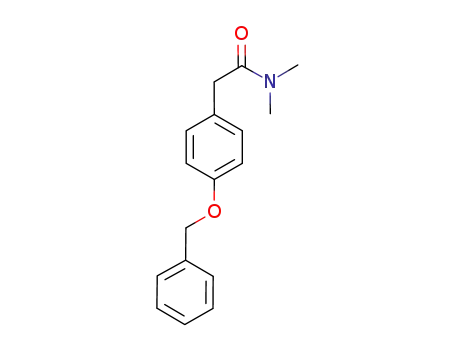 Molecular Structure of 919475-15-3 (4-(BENZYLOXY)-N,N-DIMETHYLPHENYLACETAMIDE)