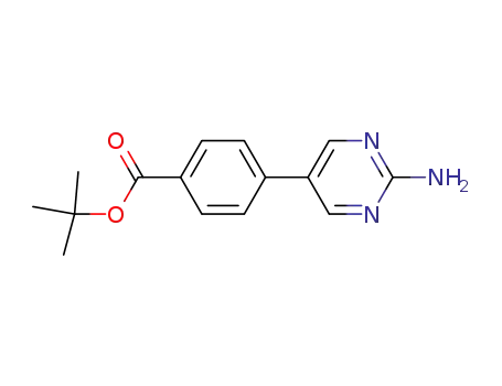Molecular Structure of 1029715-16-9 (tert-butyl 4-(2-aminopyrimidin-5-yl)benzoate)