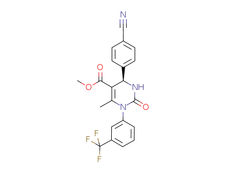 (R)-4-(4-cyano-phenyl)-6-methyl-2-oxo-1-(3-trifluoromethyl-phenyl)-1,2,3,4-tetrahydro-pyrimidine-5-carboxylic acid methyl ester