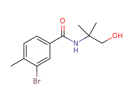 3-bromo-N-(1-hydroxy-2-methylpropan-2-yl)-4-methylbenzamide