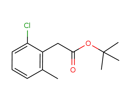 Molecular Structure of 1076192-05-6 (tert-butyl (2-chloro-6-methylphenyl)acetate)