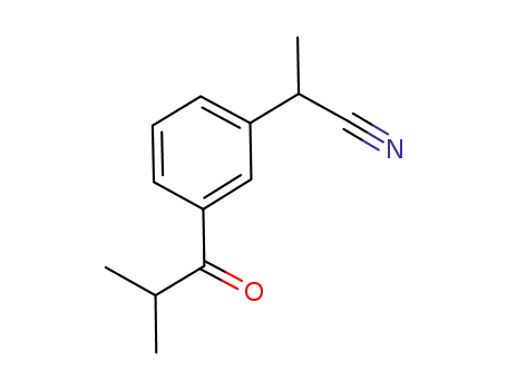 Molecular Structure of 891657-73-1 (2-[3-(isobutyryl)phenyl]propionitrile)