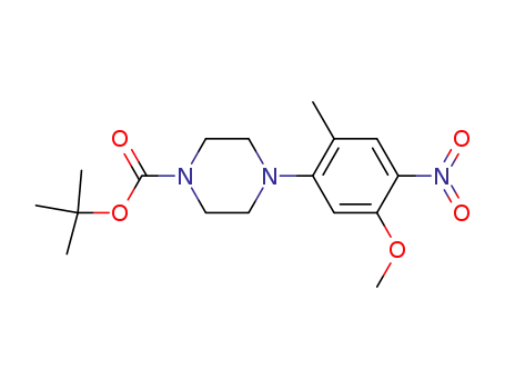 tert-butyl 4-(5-methoxy-2-methyl-4-nitrophenyl) piperazine-1-carboxylate