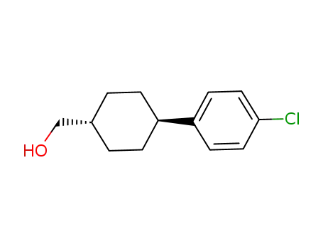 Molecular Structure of 137736-28-8 ([trans-4-(4-Chlorophenyl)cyclohexyl]Methanol, 97%)